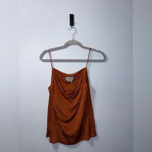 By Anthropologie Women’s Claremont Draped Front Sleeveless Tank Top Blouse S EUC